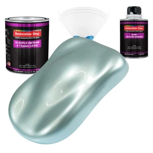Restoration Shop Frost Blue Metallic Acrylic Urethane Quart Kit Auto Paint - Picture 1 of 5