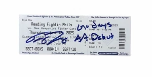 Trey Yesavage Signed Ticket AA Debut Toronto Blue Jays Autographed Auto  - Picture 1 of 2