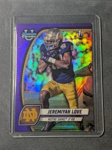 Jeremiyah Love 2024 Bowman University Purple 1st Bowman Notre Dame /399 - Picture 1 of 2