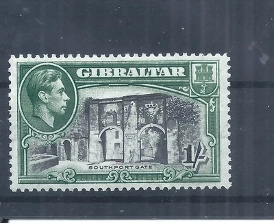 Gibraltar stamps.  1938 (1942) GVI 1s Southport Gate MH perf 13 SG 127b (AS550) - Image 1 of 2