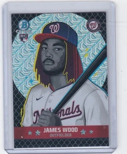 Bowman 2025 cromo béisbol James Wood novato ascensiones mojo refractor - Imagen 1 de 2