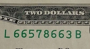 Stuck Digit Lowered 3 Odometer, Gas Pump Error Note. $2 Dollar Bill - Picture 1 of 3