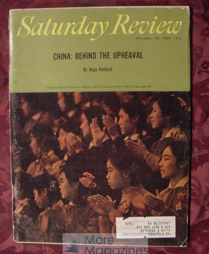 Saturday Review December 10 1966 HUGO PORTISCH FRANK O'CONNOR ELMO ROPER - Image 1 of 1