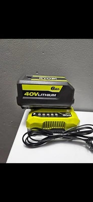 OEM Ryobi 40V 6Ah High Capacity Battery & fast Charger - OP4060A1 - Image 1 of 2
