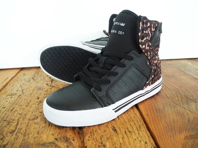 SUPRA FOOTWEAR - SKYTOP NIÑOS ZAPATOS SNEAKER NUEVO NEGRO TALLA: US 1 EUR 32 - Imagen 1 de 4