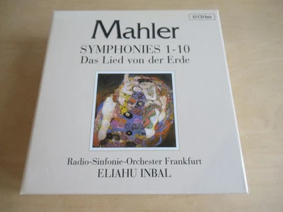 Gustav Mahler-Symphonies 1-10-Lied der Erde-Eliahu Inbal-RSO Frankf.-15er CD Box - Bild 1 von 4