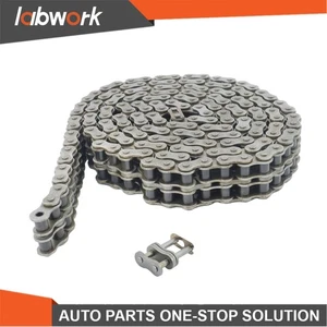 Labwork #60-2 Double Strand Duplex Roller Chain 10 Feet with 2 Connecting Link - Picture 1 of 20