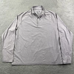 Johnnie-O Shirt Mens Extra Large Lavender Performance Quarter Zip Pullover Golf - Picture 1 of 10