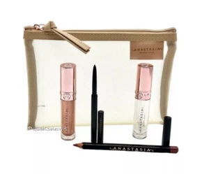 Anastasia Beverly Hills Amber Sparkle Rose-Wood Glass Soft Brown 5-Pc Travel Set - Picture 1 of 8