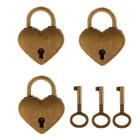 Set of Padlocks with Keys, Bronze