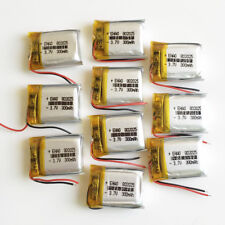 10 x PCS 3.7V 300mAh Rechargeable Lipo Polymer Battery For Speaker Watch 802025