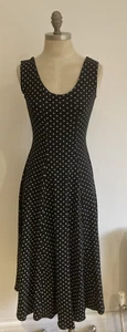 "It's At London"" 1980er schwarz/weiß geflecktes Kleid, neu mit Etikett, Made in England, klein" - Bild 1 von 9