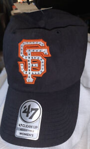 SAN FRANCISCO 49ers 47' Brand Clean Up Hat / Cap Adjustable OSFA Black NEW Woman