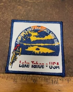 America’s Most Beautiful Bike Ride – Lake Tahoe – USA Embroidered Patch (NOS) - Picture 1 of 12
