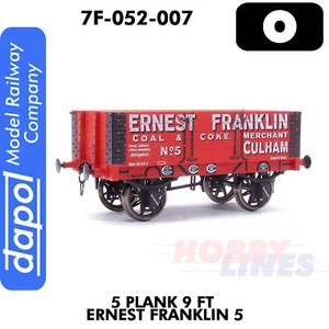5 Plank 9 Ft Ernest Franklin 5 Wagon 1:43.5 O gauge Dapol 7F-052-007 - Picture 1 of 4