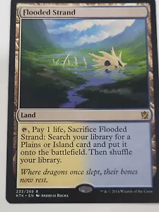 New Mint Flooded Strand, Khans of Tarkir (KTK), non-foil Magic The Gathering MTG - Picture 1 of 13