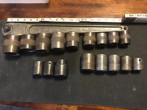 18 Pc. Vintage Antique Snap On Tools 5/8” Ratchet & Socket Set Super Rare - Picture 1 of 24