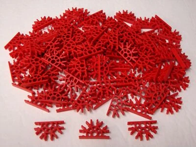 100 MICRO KNEX Red Connectors Mini K'nex Parts / Pieces Lot - Image 1 of 2