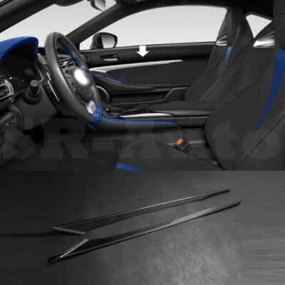 Carbono real para Lexus RC300 RC350 AWD RC F Sport 2020-25 panel de puerta reposabrazos moldura Foto 1 de 4