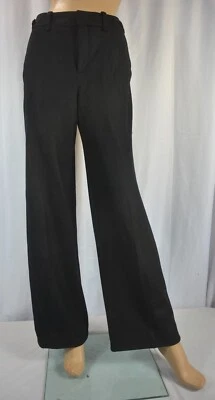 Nuevo Pantalón $130 Banana Republic 6 tiro alto pierna ancha italiano mezcla lana #773535 Foto 1 de 4