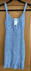 BNWT Abercrombie and Fitch Dress blue floral Size small - Picture 1 of 4