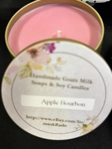Handgegossene Soja Kerze - APFEL BOURBON - Bild 1 von 1