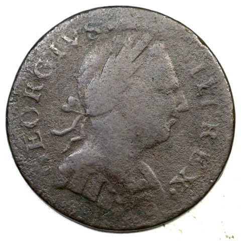 1774 Machins Mills Colonial Copper Coin Cover