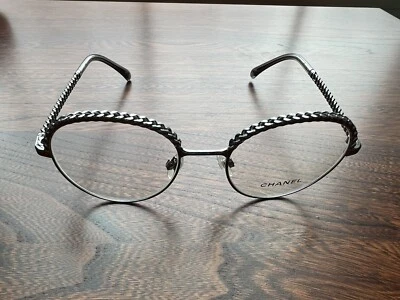 Monturas de gafas Chanel para mujer CH5391H de París-marco plateado con cuentas-NUEVAS Foto 1 de 4