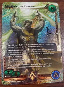 Alpha Clash TCG - Iconic Rare IR Foil Magnate The Undisputed AC1-038 - Near Mint - Picture 1 of 2