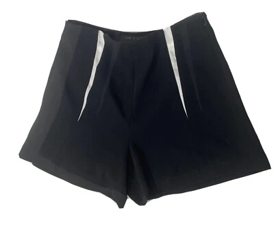 Pantalones cortos negros para mujer Rag & Bone talla 2 blancos tiro alto en contraste Foto 1 de 4