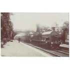 LUNCARTY Railway Station, Double Header Engine, RP Postcard Posted 1914