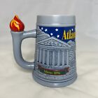 Vintage Budweiser Beer Stein With Box! Mug Cup Athens 1896 Atlanta 1996 Olympics