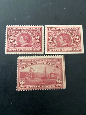 Us Stamp Scott # 370,372 MNH...371 MH... - Image 1 of 2