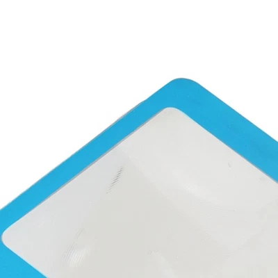 20 peças cartão de lupa portátil lente transparente armação azul tamanho cartão de crédito - Imagem 1 de 4