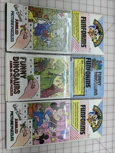 Disney Mickey Mouse FunForms No 5 - Jumbled Picture Puzzles - 1985 - Vintage NEW - Picture 1 of 10