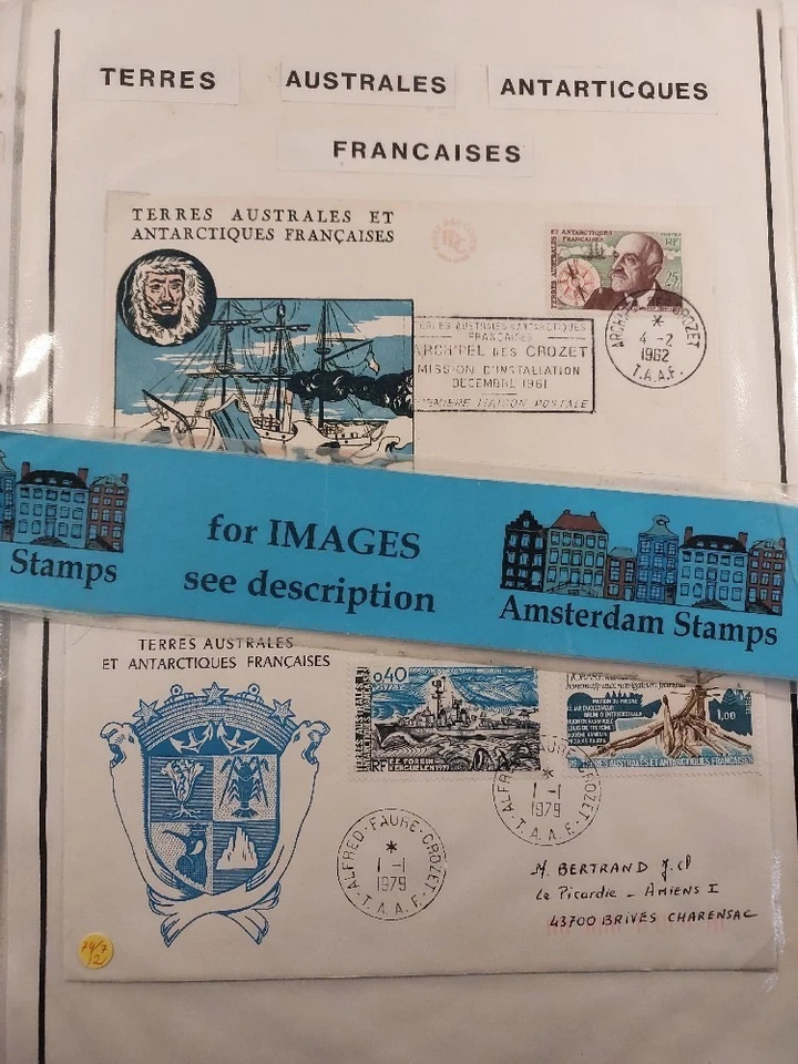 TAAF 法国南极 vf 收藏封面专辑含更好的 TOP! — 第 1/1 张图片