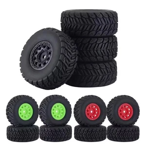4 Stück 65 mm Gummireifen Reifen 12 mm Sechskant Radnabe für ARRMA 1/14 Mojave Grom RC Auto - Bild 1 von 11