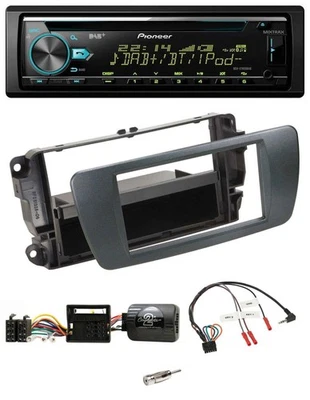 Pioneer DAB Lenkrad CD USB Bluetooth Autoradio für Seat Ibiza azabacheschwarz - Bild 1 von 4