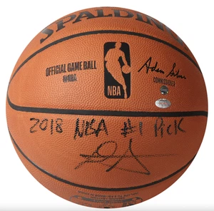 Deandre Ayton Signed (Black) 2018 NBA #1 Pick Authentic Basketball Steiner LE 22 - Picture 1 of 4