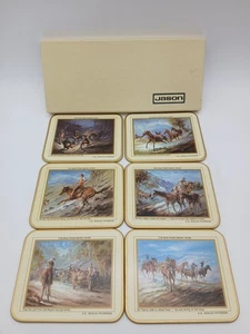 Jason A.B. Paterson Man From Snowy River Coaster Set 6 Pieces - Picture 1 of 6