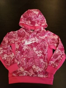 Nike Girls Pink Hoodie Sweatshirt Size 6X EUC - Picture 1 of 3
