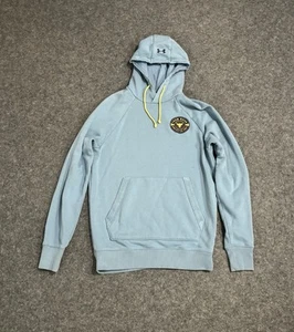 Under Armour Project Rock Heavyweight Terry Hoodie Size Small Blue - Picture 1 of 11