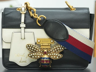 GUCCI Queen Margaret Bicolor Black White Shoulder bag Crossbody - Image 1 of 4