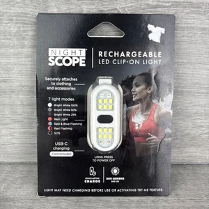Night Scope Rechargeable LED Clip-On Security Running Light - Picture 1 of 4