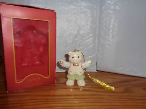 Lenox - Boy Teddy Bear Porcelain Ornament - Heavenly Boughs - #792693 - Bild 1 von 3