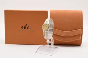 Ebel  166901 w/ Box,Case Sportwave 18k Diamond Two Tone Gold Watch JAPAN - Picture 1 of 14