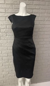 JAX Black Sleeveless Sheath Dress Size 4 - Picture 1 of 10