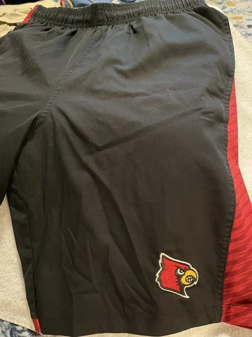 Adidas shorts men's louisville cardinals black basketball size large team issued Cover