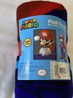Super Mario Plush Throw 46x60 kids blanket new #4698