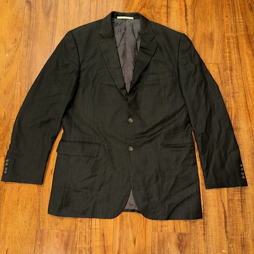 Giacca cappotto sportivo Burberry da uomo 2 bottoni lana cashmere marrone 42 R